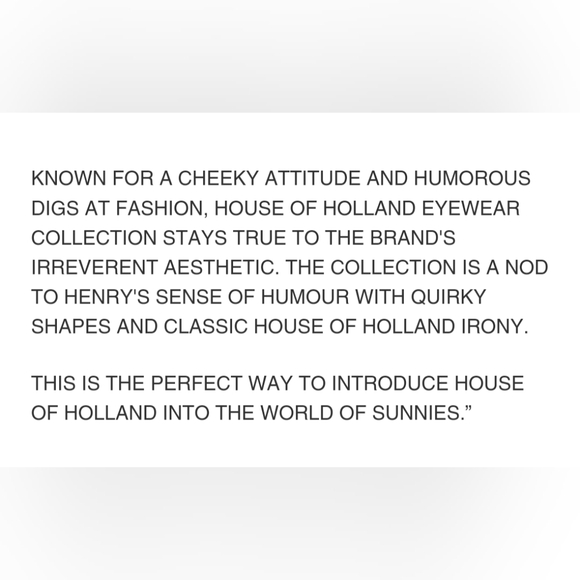 House of Holland SUPERHERO Sunglasses ? New without tags! $214 main image 5